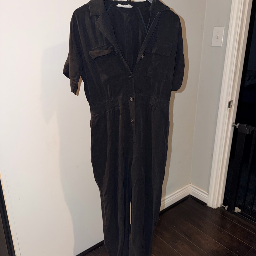 Everlane The Utility Drape Jumpsuit Sz 6 Black - Picture 4 of 5